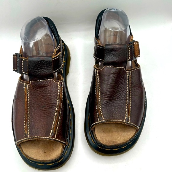 RARE Vintage Dr Martens Fisherman Sandals England
Brown Leather Chunky SZ 9 Y2K - Picture 14 of 15
